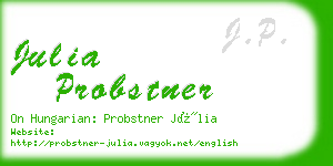 julia probstner business card